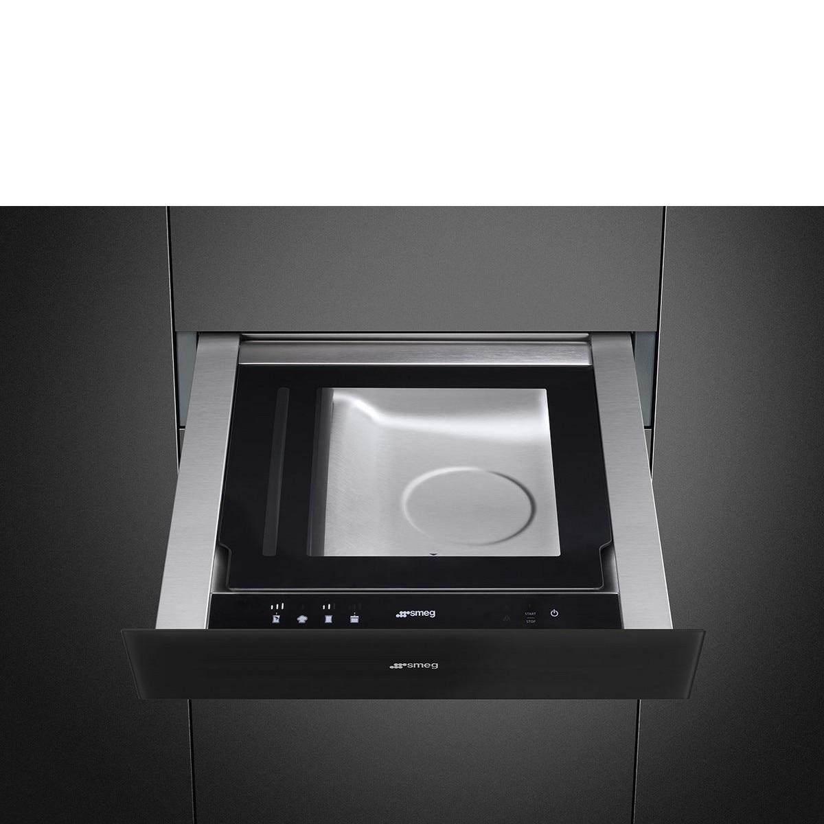 Gaveta de Vácuo Smeg Linea CPV115B3 de 14 cm - Preto Preto-3