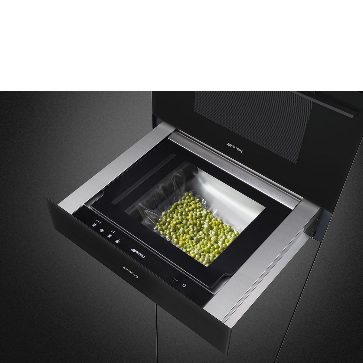 Gaveta de Vácuo Smeg Linea CPV115B3 de 14 cm - Preto Preto-4