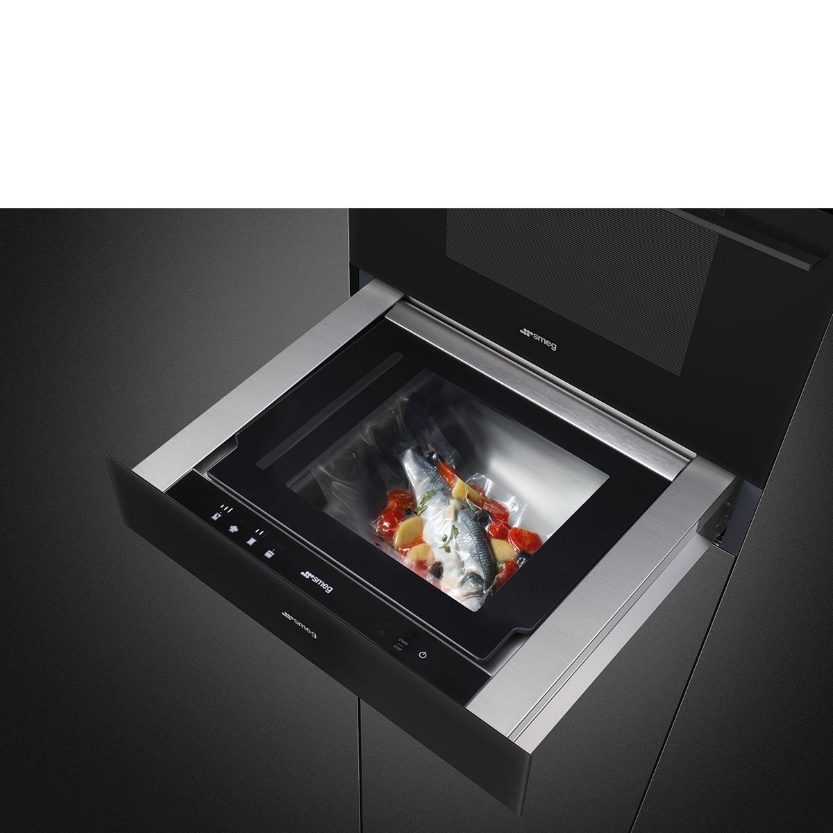 Gaveta de Vácuo Smeg Linea CPV115B3 de 14 cm - Preto Preto-5