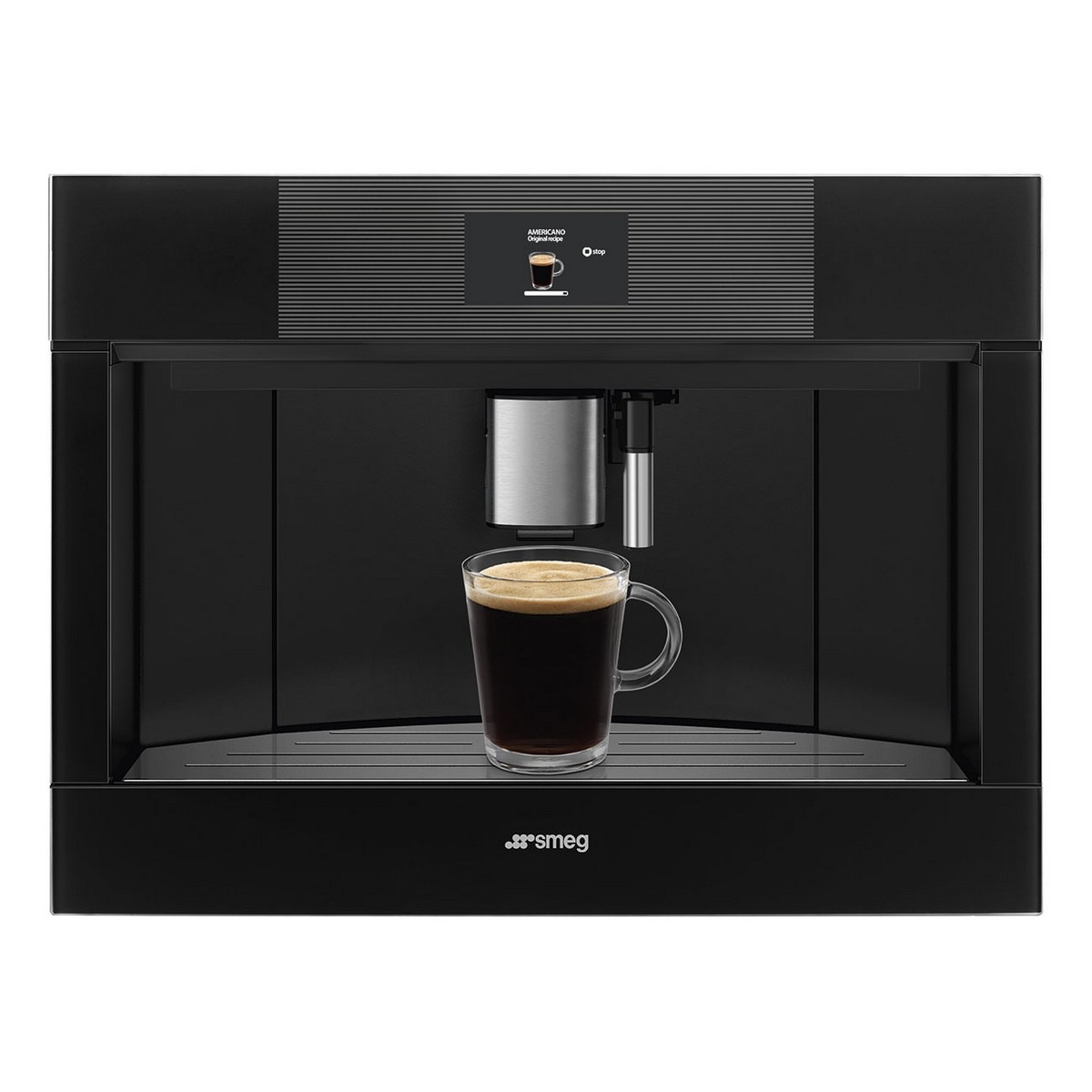 Máquina de Café Expresso Encastrável Smeg Linea CMS4104B3 Compacta 45 cm e de 15 bar - Preto Preto-2