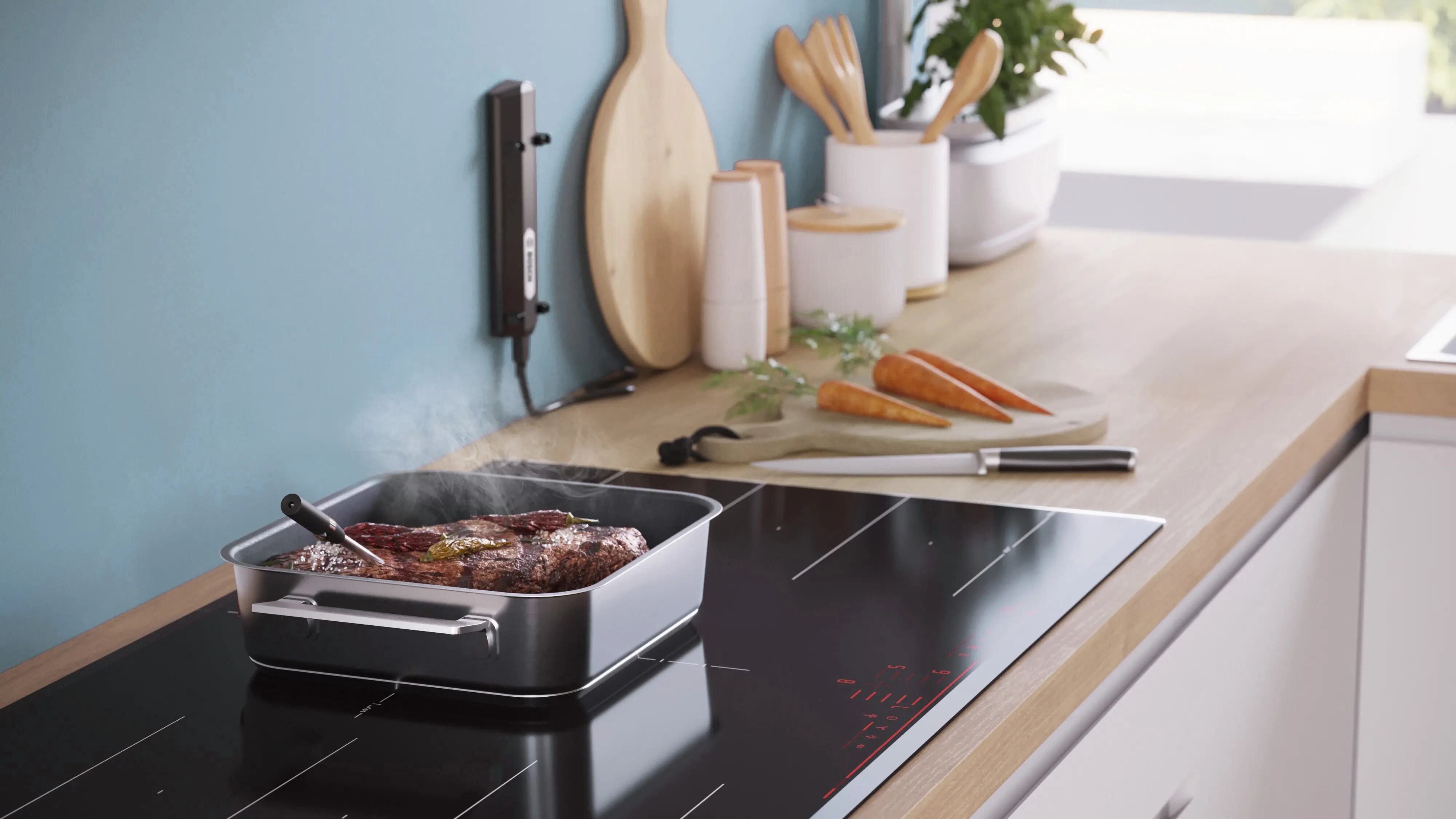 Termo-Sonda sem Fios Bosch, HEZ32WA00 , 17008123 Inox, Apto à Máquina de Lavar Loiça, Adequado para Forno Porta-Carro Preto-4
