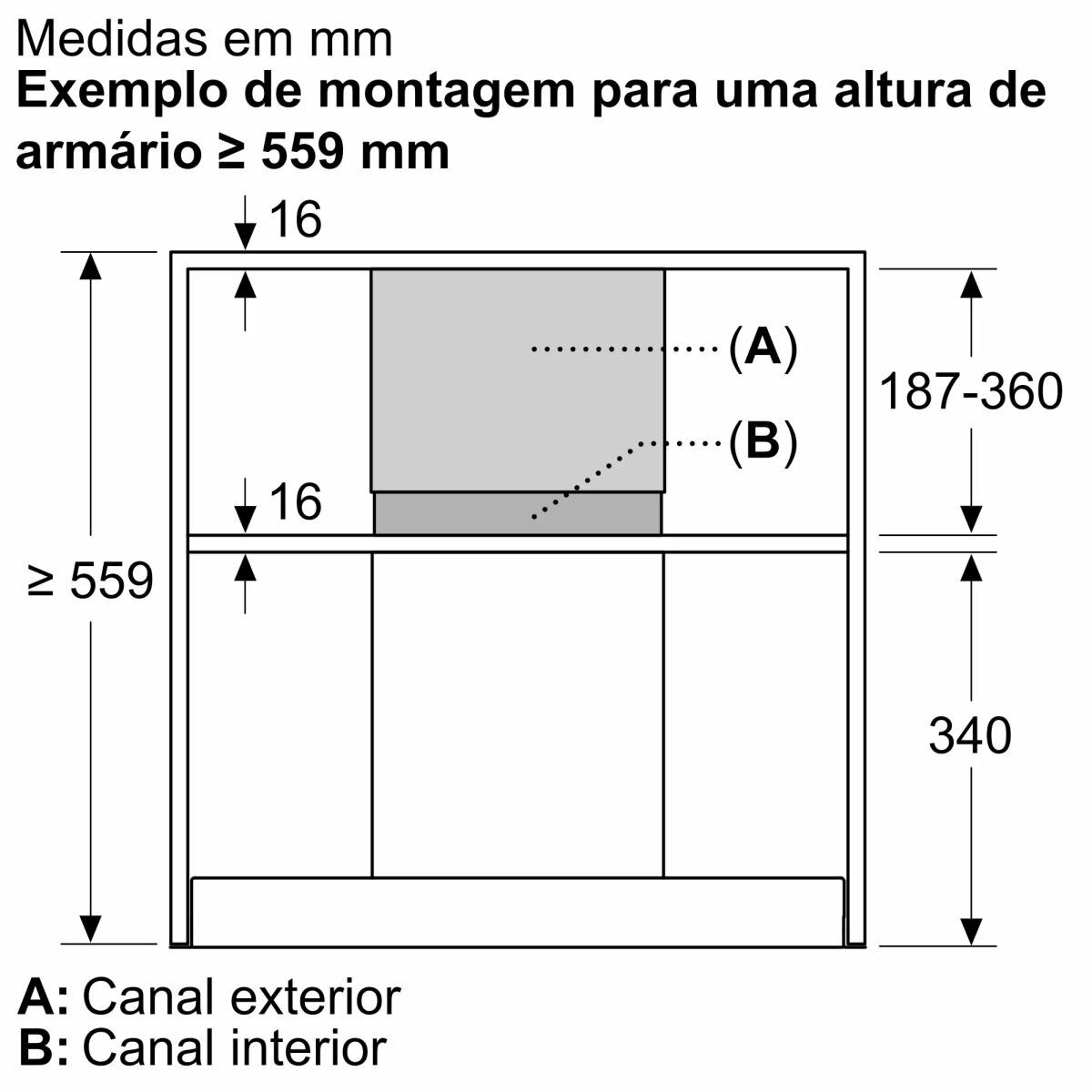 Extensão de Conduta de Ventilação Bosch, DWZ1IB6N2 • 17008923, Preto mate Preto-4