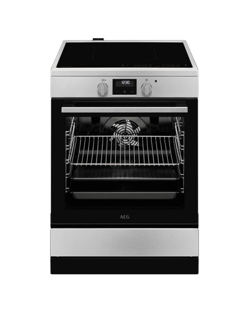 Imagem 0 de Fogão Elétrico com Placa de Indução AEG CIB6646ABM Função PlusSteam Forno de 73 Litros e de 4 Zonas - Inox