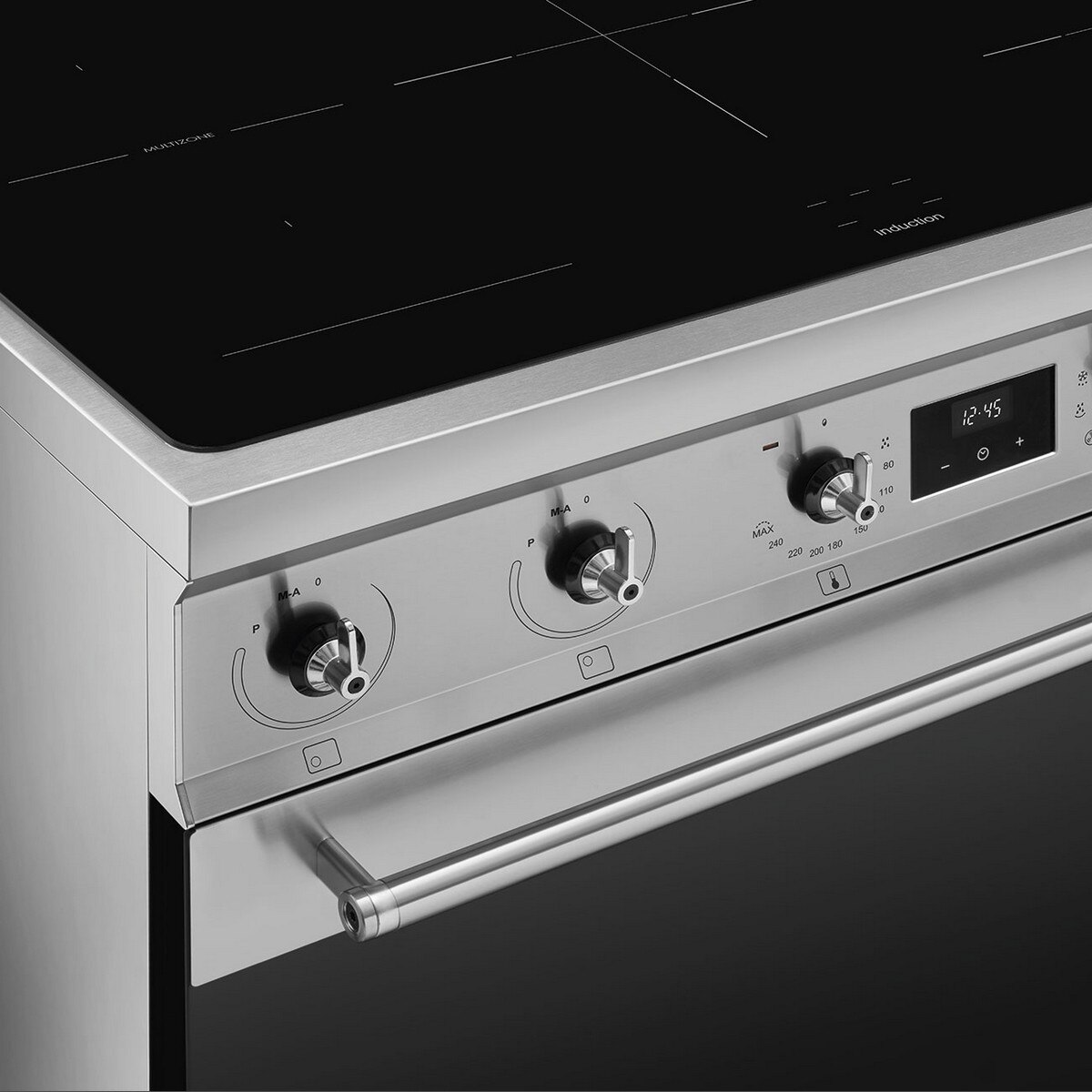 Fogão Elétrico com Placa de Indução Smeg Classica C9IMX2 Forno Termoventilado com Limpeza VaporClean de 115 Litros e de 5 Zonas - Aço Inox Aço inoxidável-6