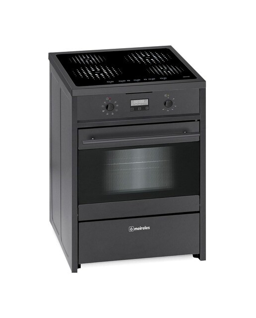Imagem 0 de Fogão Elétrico com Placa de Indução Meireles E 612 BL Forno Multifunções de 55 Litros e 4 Zonas - Preto