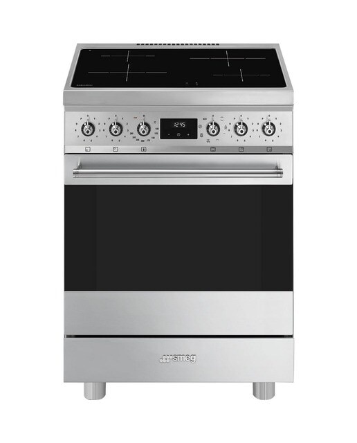 Imagem 0 de Fogão Elétrico com Placa de Indução Smeg Classica C6IMXM2 de 4 Zonas e de 70 Litros - Aço Inox