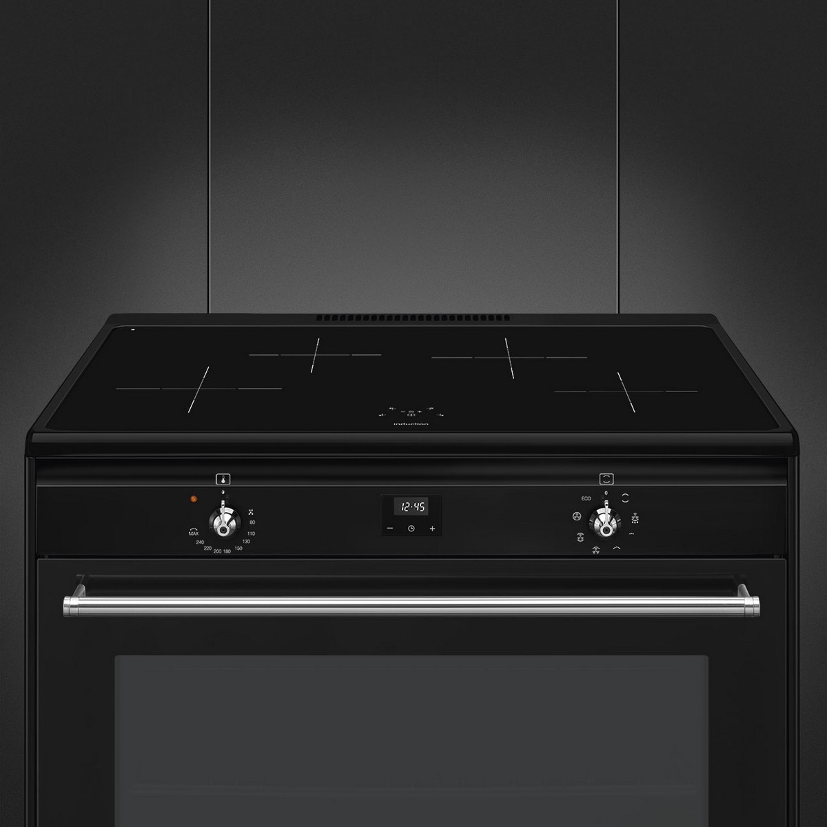 Fogão Elétrico com Placa de Indução Smeg Classica CX91IMBL de 4 Zonas e de 115 Litros - Preto Preto-5