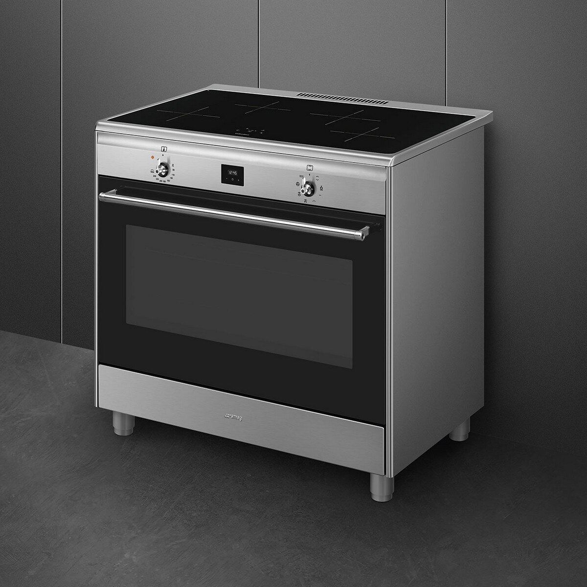 Fogão Elétrico com Placa de Indução Smeg Classica CG90CIXT de 4 Zonas e de 115 Litros - Aço Inox Aço inoxidável-2