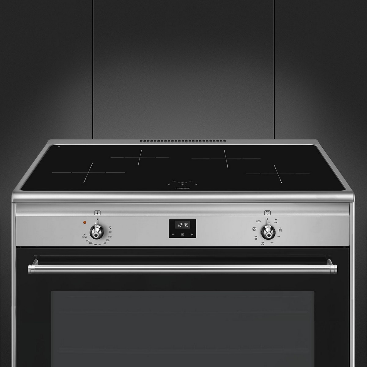 Fogão Elétrico com Placa de Indução Smeg Classica CG90CIXT de 4 Zonas e de 115 Litros - Aço Inox Aço inoxidável-5