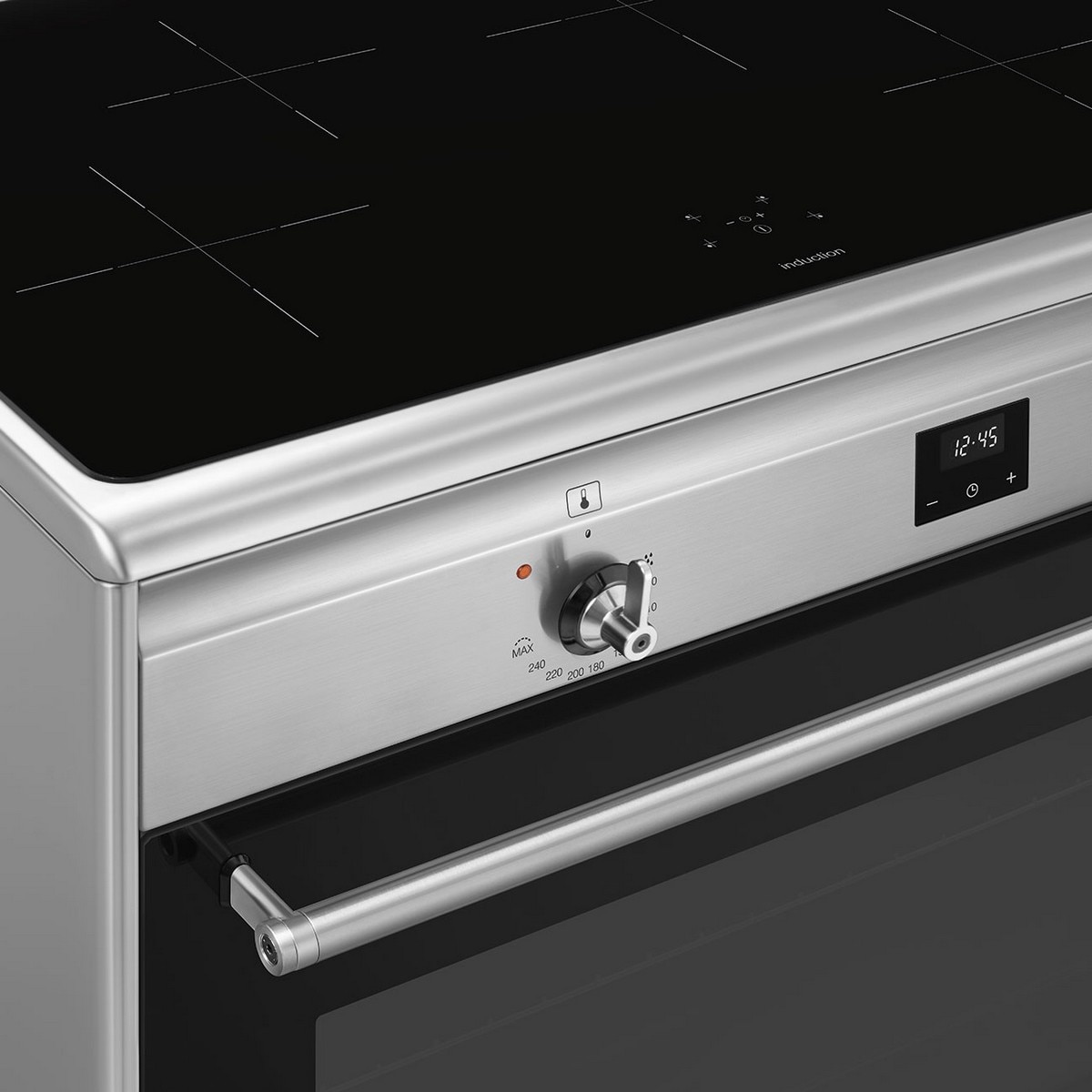 Fogão Elétrico com Placa de Indução Smeg Classica CG90CIXT de 4 Zonas e de 115 Litros - Aço Inox Aço inoxidável-7