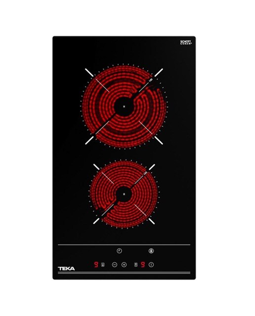 Imagem 0 de Placa Modular Vitrocerâmica Teka TBC 32010 TTC Modular de 2 Zonas e de 30 cm - Vidro Preto