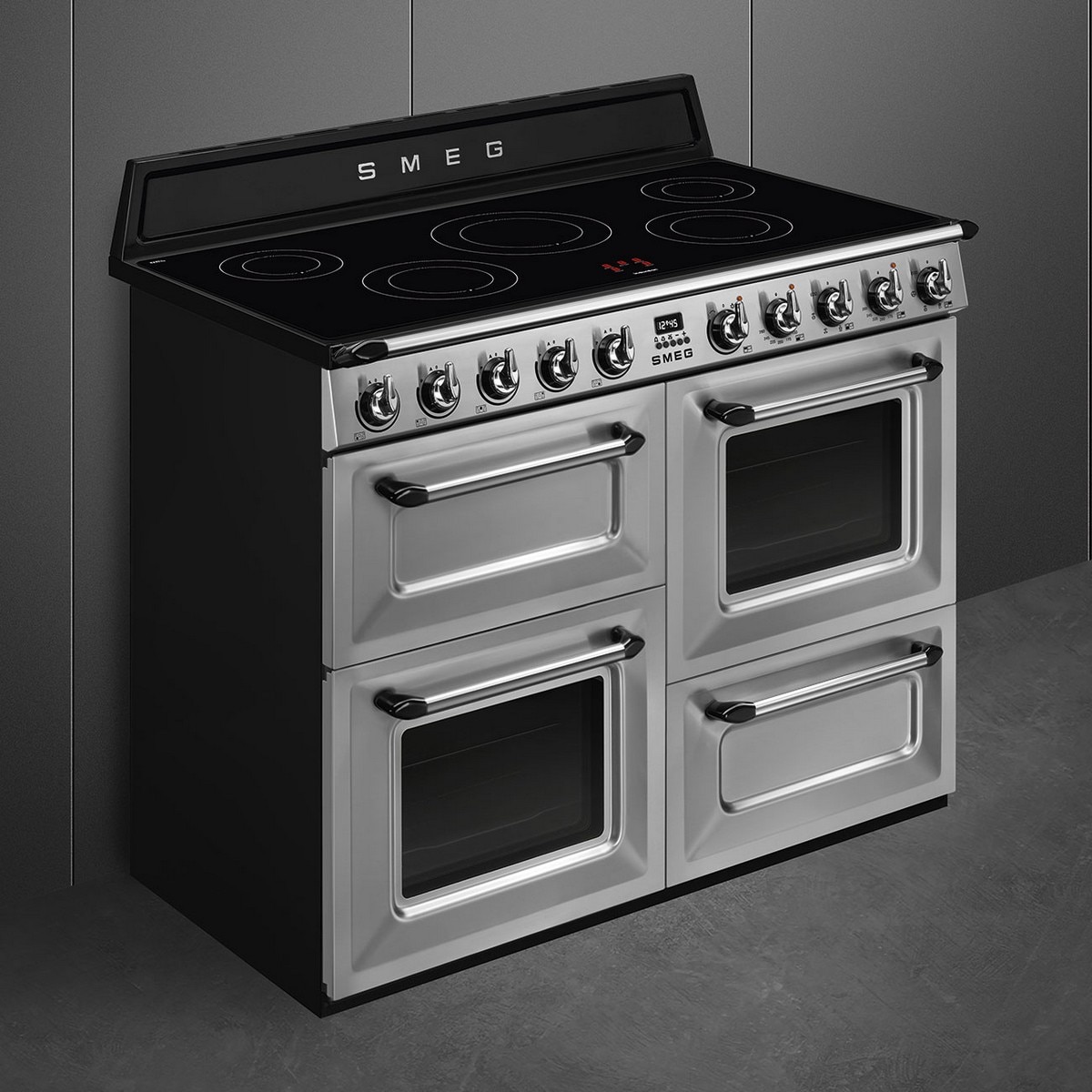 Fogão Elétrico com Placa de Indução Smeg Victoria TR4110IX2 Limpeza VaporClean de 110 cm - Aço Inox Aço inoxidável-2