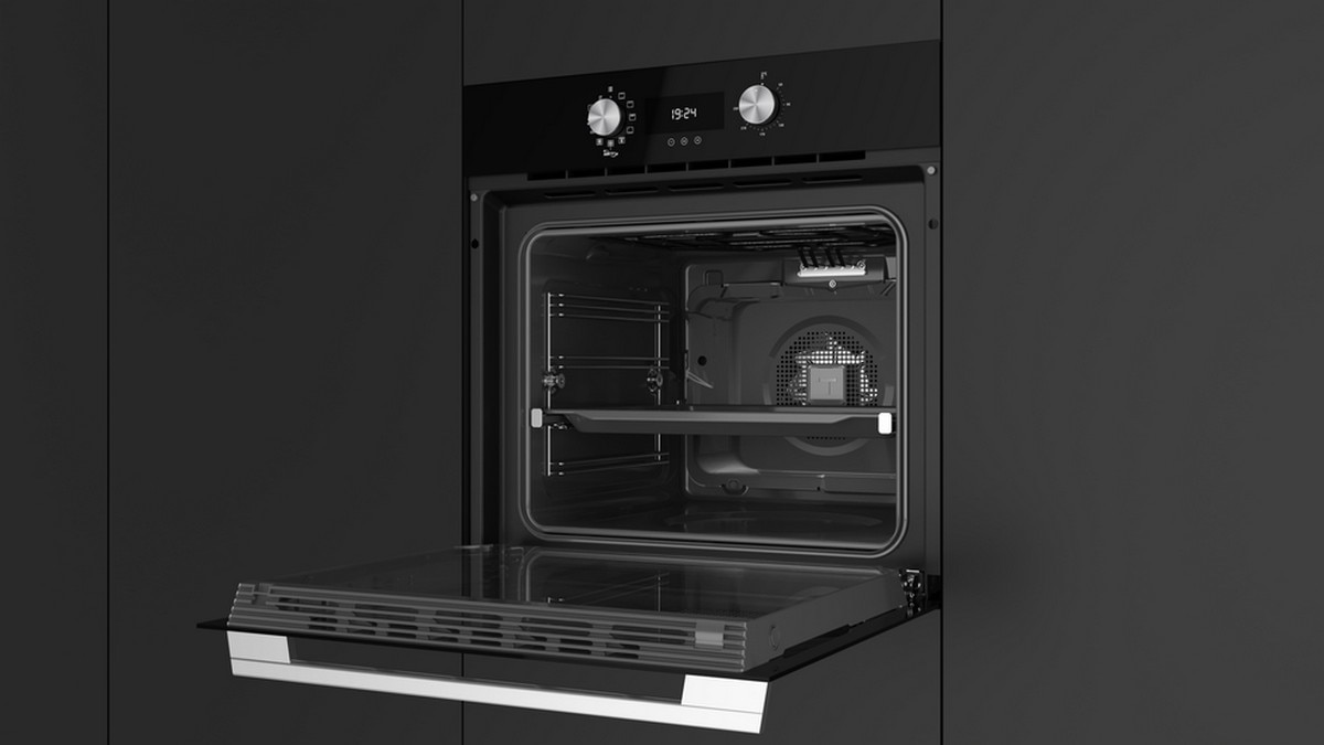 Forno Multifunções Teka HLB 8416 AIR SurroundTemp e HydroClean® Pro com Função Especial AirFry Fritar da Forma mais Saudável de 70 L - Vidro Preto Preto-6