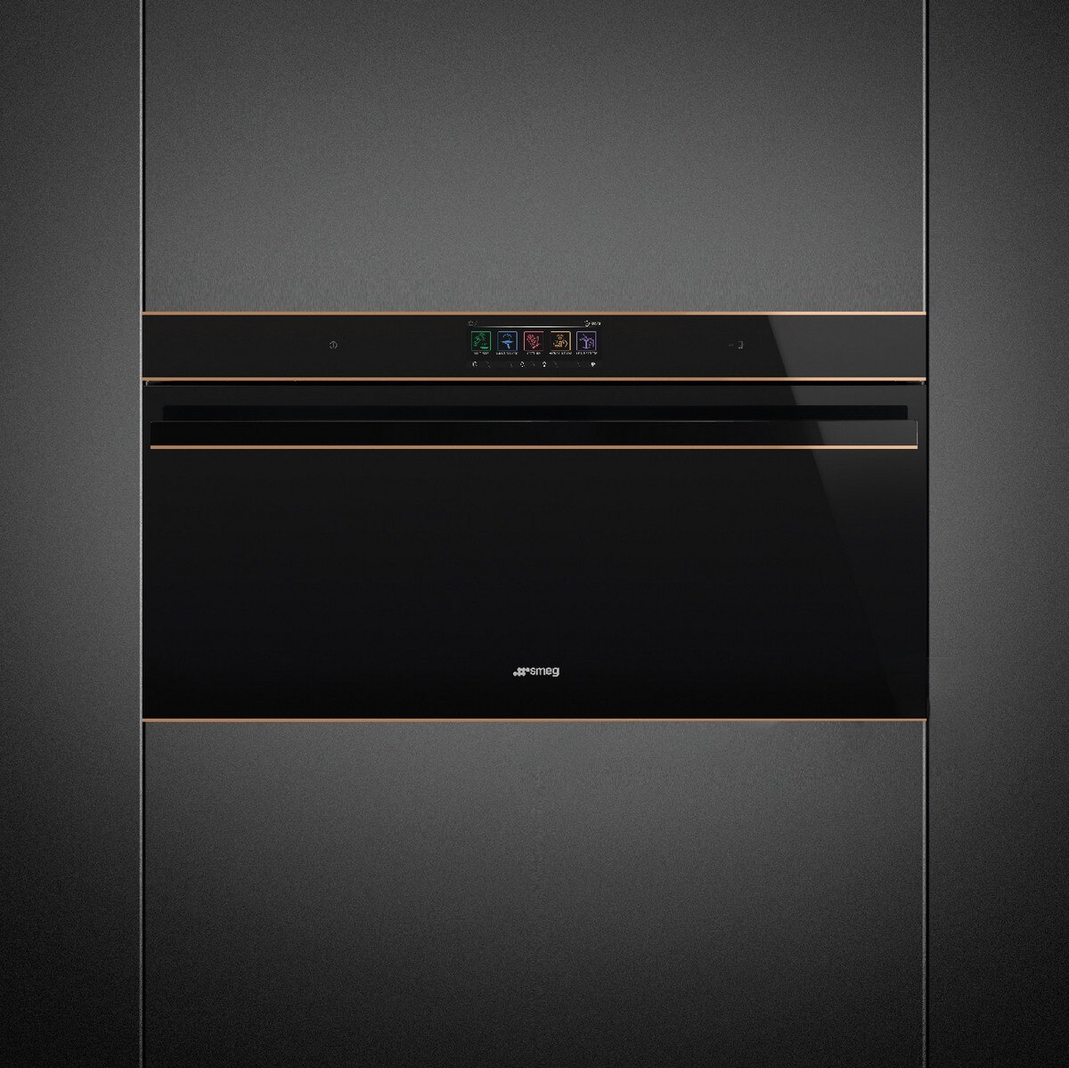 Forno Termoventilado Smeg Dolce Stil Novo SFPR9606WTPNR Pirolítico, Connect Wi-fi e Sonda - Preto Preto-8