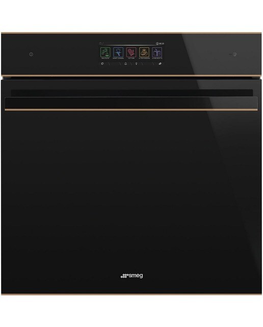 Imagem 0 de Forno Multitech Galileo Omnichef Smeg Dolce Stil Novo SO6606WAPNR VaporClean e Micro-ondas - Preto