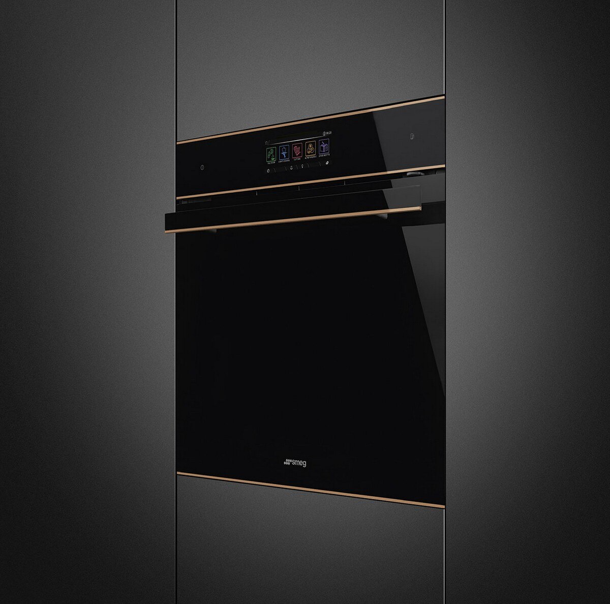 Forno Multitech Galileo Omnichef Smeg Dolce Stil Novo SO6606WAPNR VaporClean e Micro-ondas - Preto Preto-2