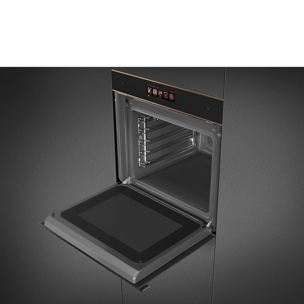 Forno Multitech Galileo Omnichef Smeg Dolce Stil Novo SO6606WAPNR VaporClean e Micro-ondas - Preto Preto-6