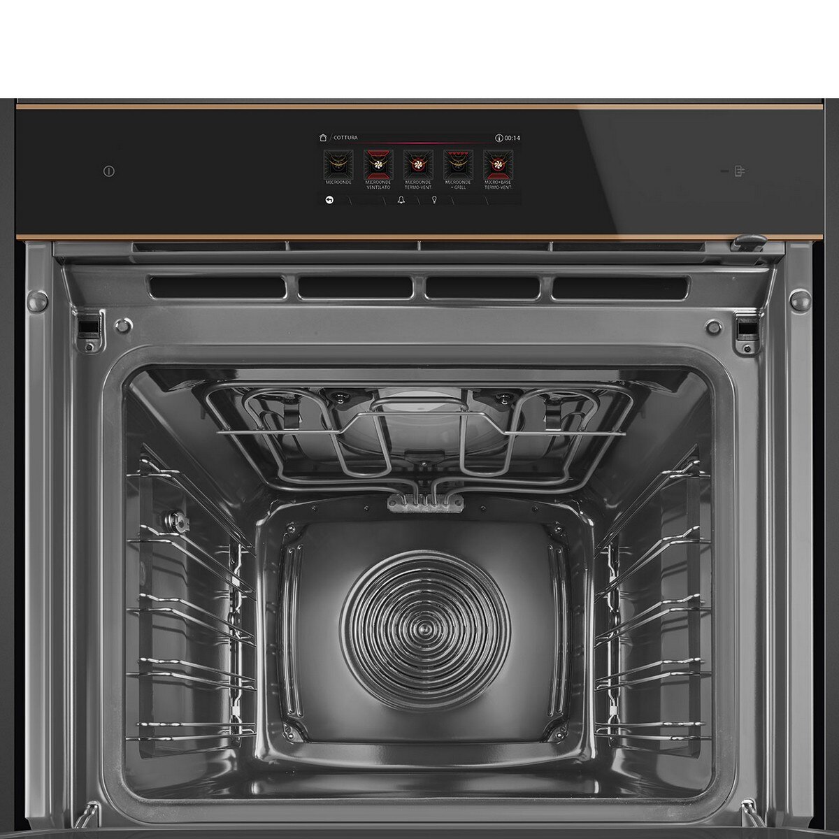 Forno Multitech Galileo Omnichef Smeg Dolce Stil Novo SO6606WAPNR VaporClean e Micro-ondas - Preto Preto-7
