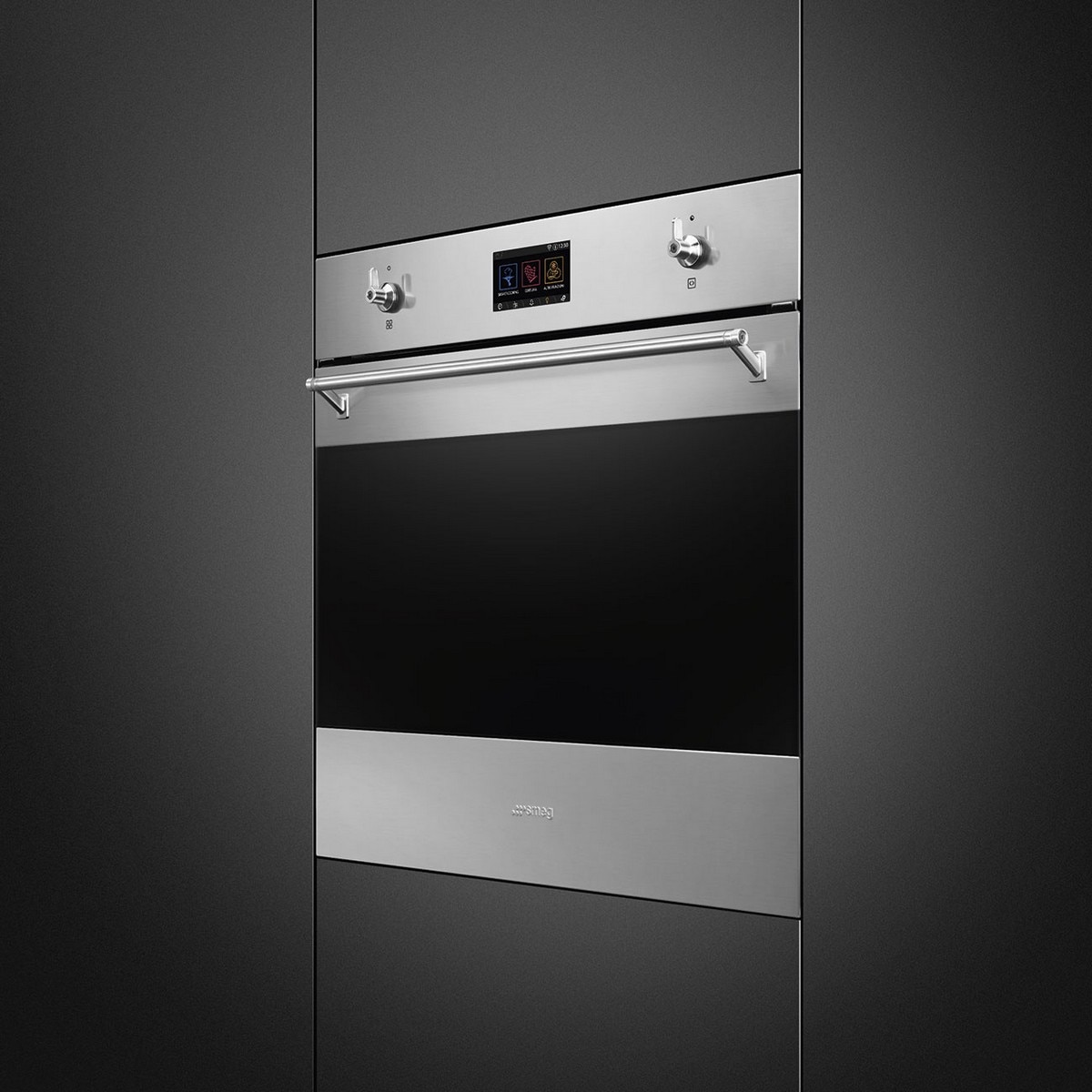 Forno Galileo Omnichef Smeg Classica SO6303APX Multitech VaporClean e de 68 Litros - Aço Inox Aço inoxidável-2