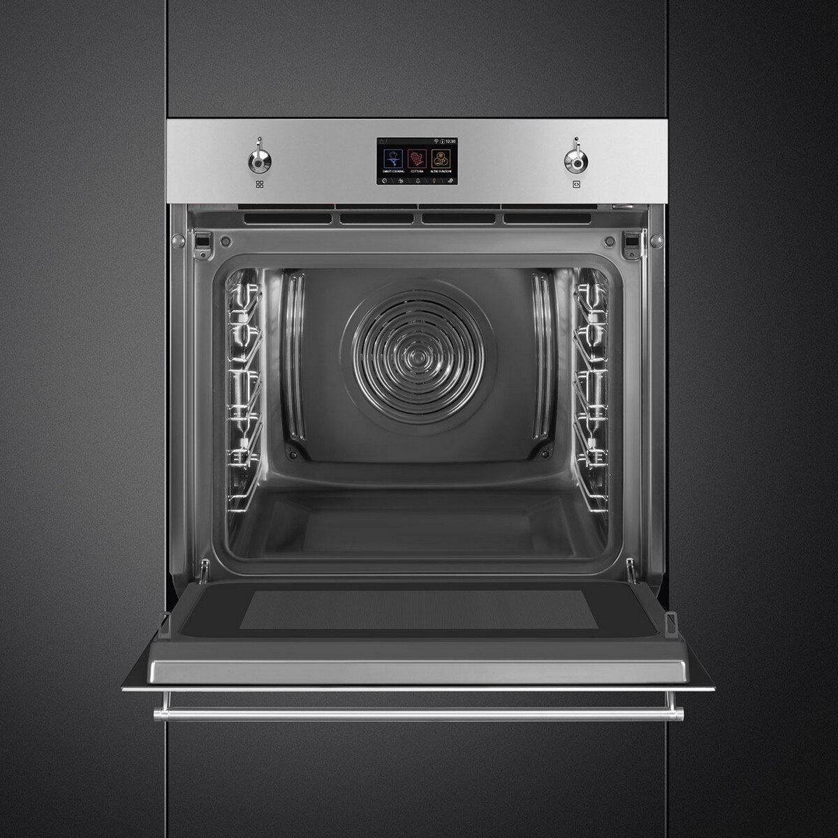 Forno Galileo Omnichef Smeg Classica SO6303APX Multitech VaporClean e de 68 Litros - Aço Inox Aço inoxidável-5