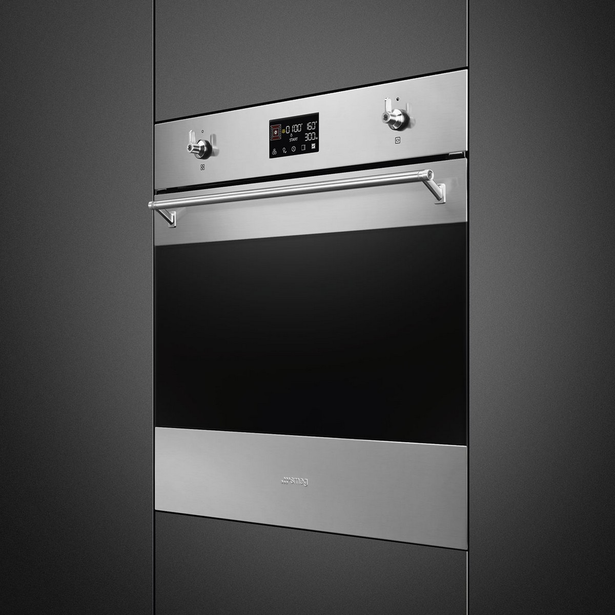 Forno Galileo SpeedwaveXL Smeg Classica SO6302M2X Combinado com Micro-ondas, VaporClean e de 68 Litros - Inox Inox-2