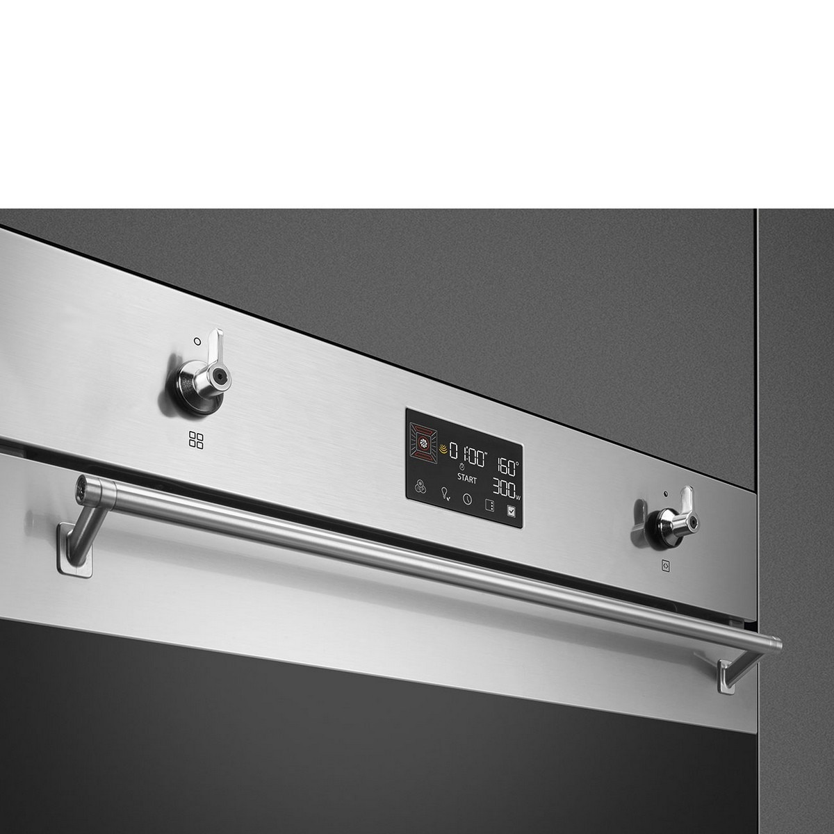 Forno Galileo SpeedwaveXL Smeg Classica SO6302M2X Combinado com Micro-ondas, VaporClean e de 68 Litros - Inox Inox-4