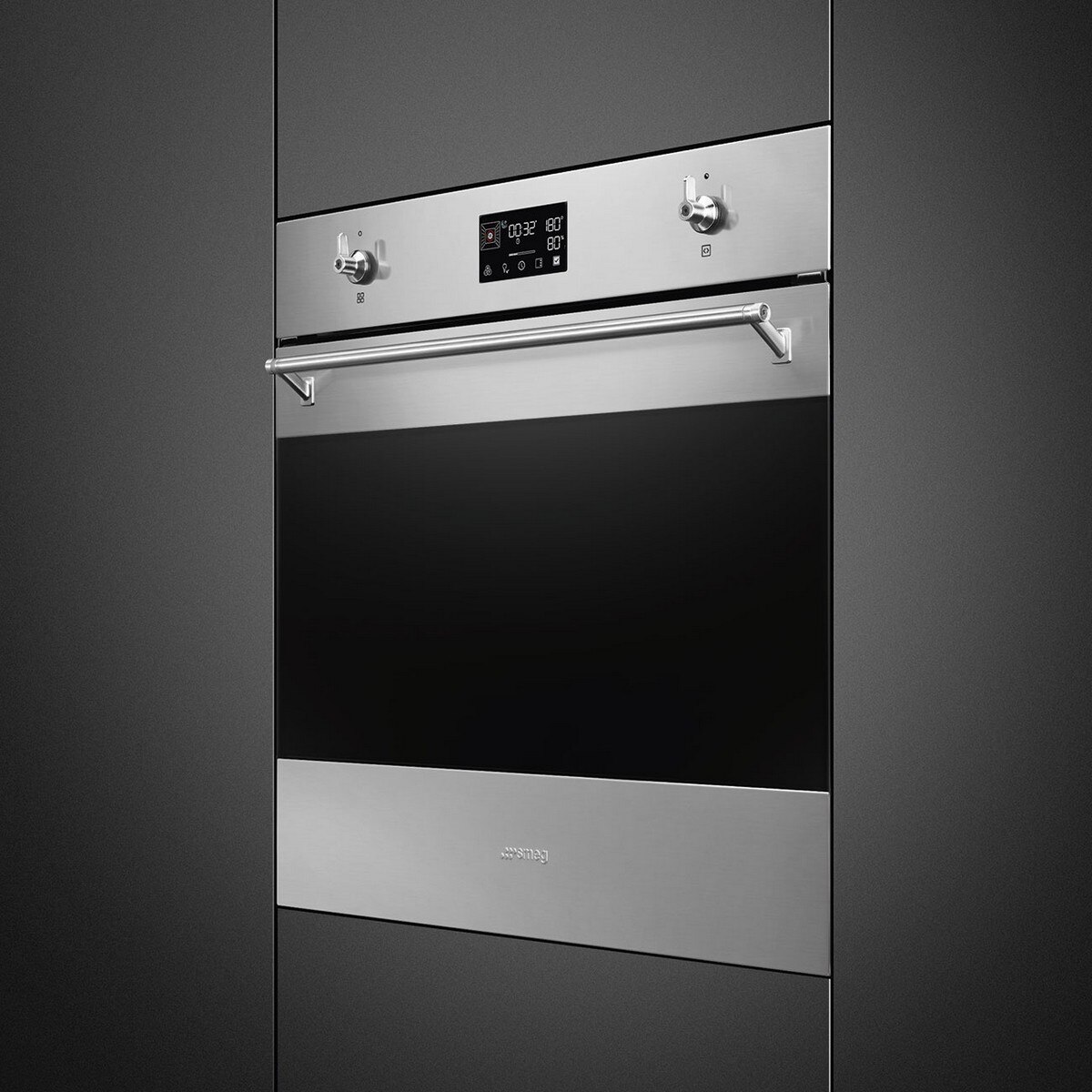 Forno Galileo Steam100 Smeg Classica SO6302S3PX Combinado com Vaporeira, VaporClean de 68 Litros - Aço Inox Aço inoxidável-2