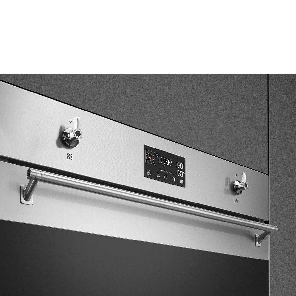 Forno Galileo Steam100 Smeg Classica SO6302S3PX Combinado com Vaporeira, VaporClean de 68 Litros - Aço Inox Aço inoxidável-4