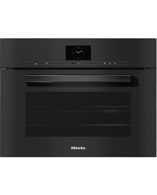 Forno a Vapor Combinado Miele DGC 7640 HC Pro M Touch S + MotionReact, DualSteam, Wi-Fi+ Mix & Match e HydroClean e de 47 Litros - Preto Obsidiana Preto-1