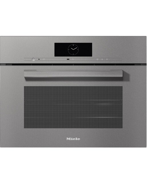 Forno a Vapor Combinado Compacto Miele DGC 7840 HC Pro M Touch + MotionReact, DualSteam, Wi-Fi+ Mix & Match e HydroClean e de 47 L - Cinza Grafite Cinzento-grafite-1