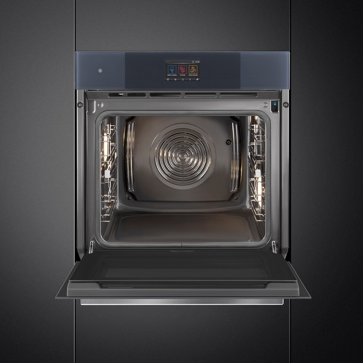 Forno Galileo Pyro Steam Smeg Linea SOP6104S2PG Combinado com Vaporeira, Pirolítico e de 68 Litros - Cinzento Cinzento-5