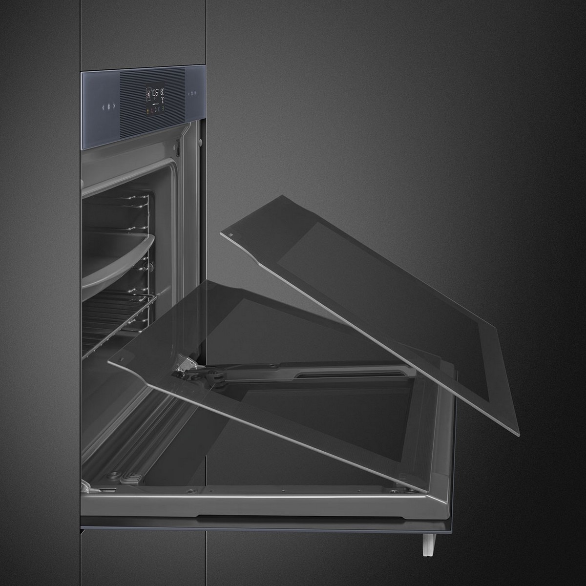 Forno Galileo Steam100 Smeg Linea SO6102S3PG Combinado com Vaporeira de 67 Litros - Neptune Grey 3