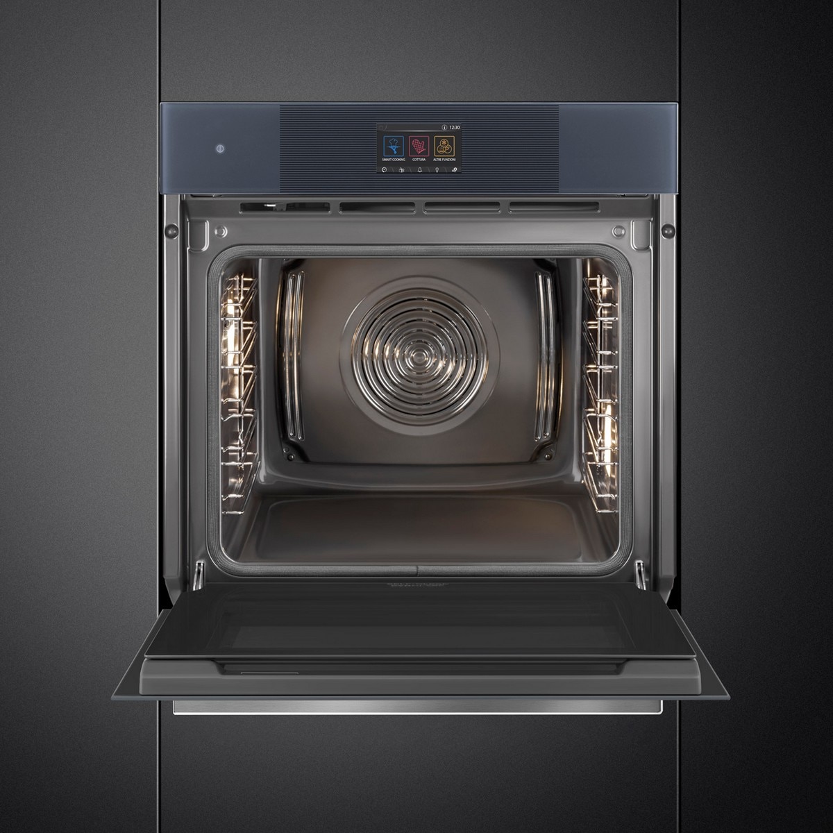 Forno Galileo Pirolítico Smeg Linea SOP6104TPG Termoventilado de 68 Litros - Neptune Grey 3