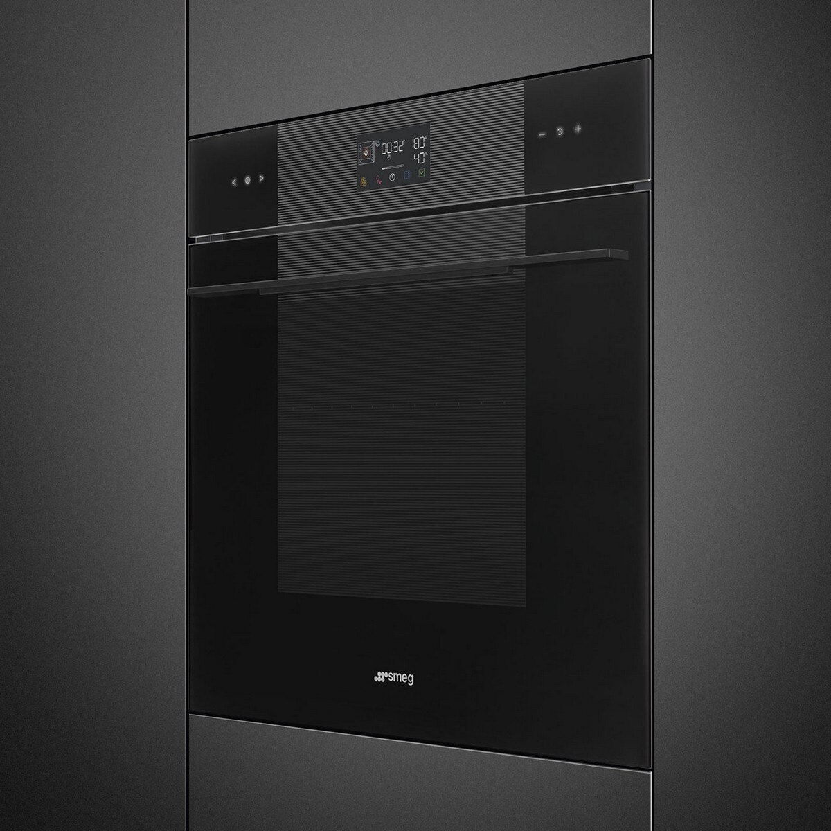 Forno Galileo Pyro Steam Smeg Linea SOP6102S2PB3 Combinado com Vaporeira de 68 Litros - Preto Preto-2