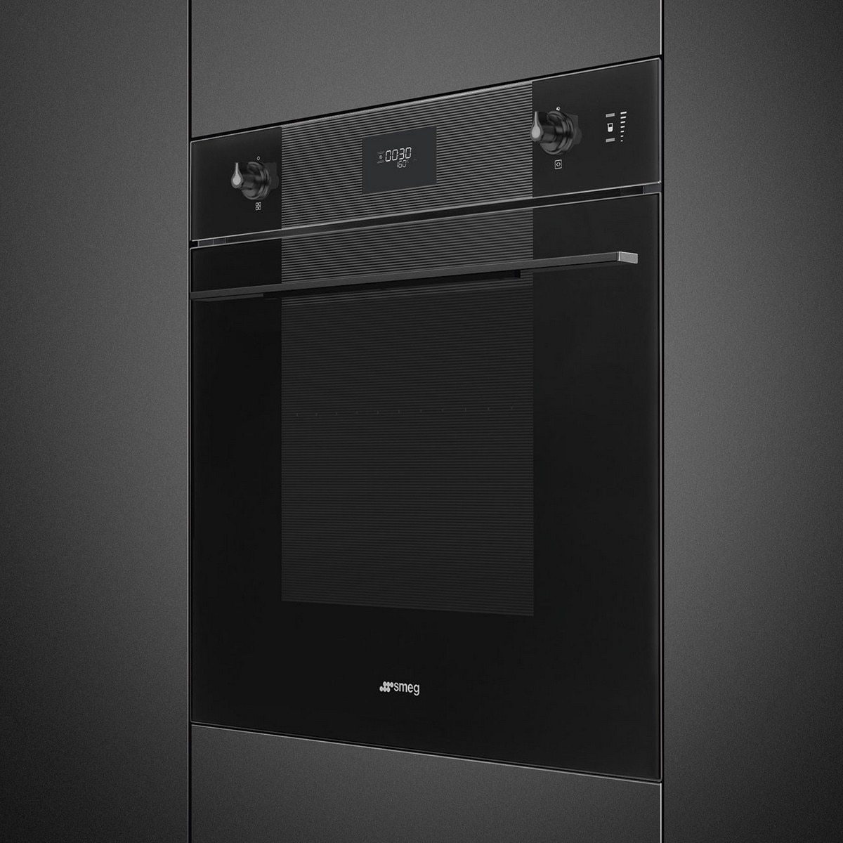 Forno Galileo Pyro Steam Smeg Linea SOP6101S2B3 Pirolítico Combinado com Vaporeira de 68 Litros - Preto Preto-2