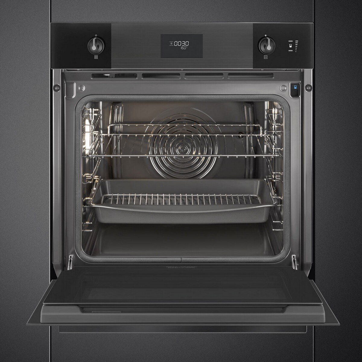 Forno Galileo Pyro Steam Smeg Linea SOP6101S2B3 Pirolítico Combinado com Vaporeira de 68 Litros - Preto Preto-6