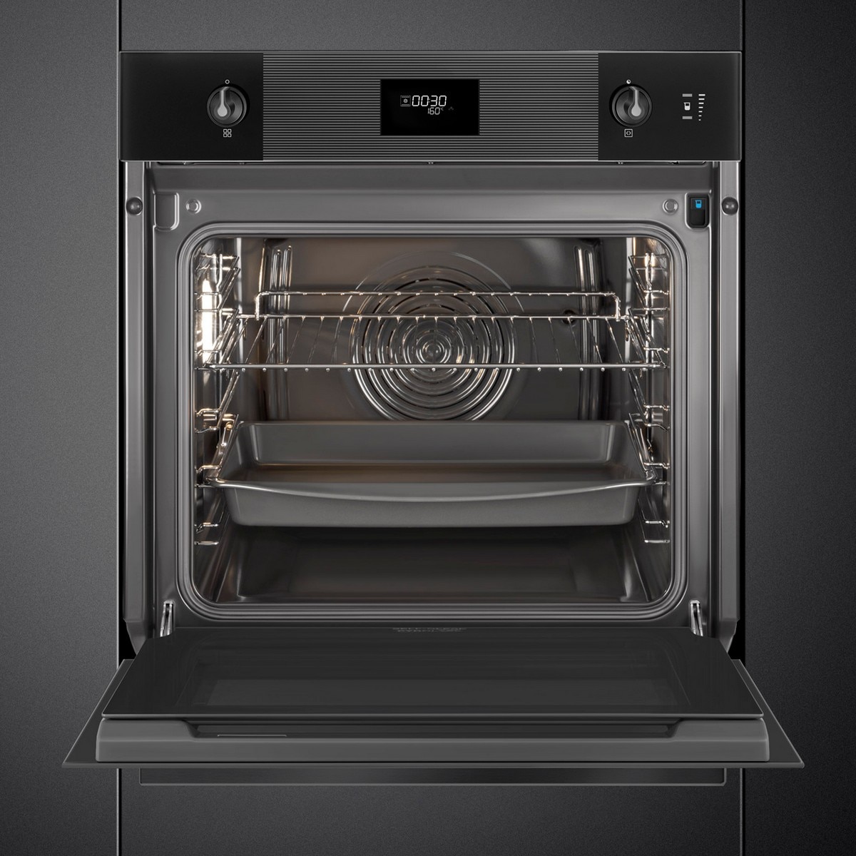Forno Galileo SteamOne Smeg Linea SO6101S2B3 Combinado com Vaporeira de 68 Litros - Preto Preto-6