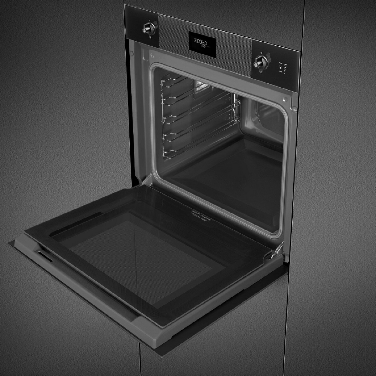 Forno Galileo SteamOne Smeg Linea SO6101S2B3 Combinado com Vaporeira de 68 Litros - Preto Preto-7