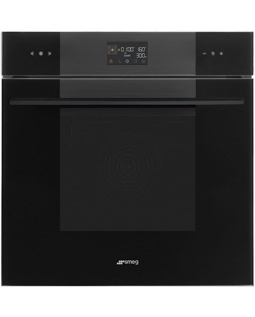 Forno Galileo SpeedwaveXL Smeg Linea SO6102M2B3 com Micro-ondas de 68 Litros - Preto Preto-1