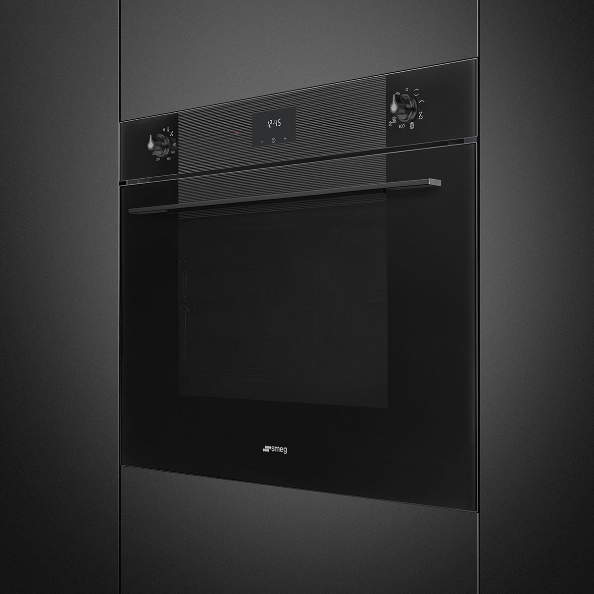 Forno Termoventilado Smeg Linea SO5100TB3 Limpeza VaporClean de 77 Litros - Preto Preto-2