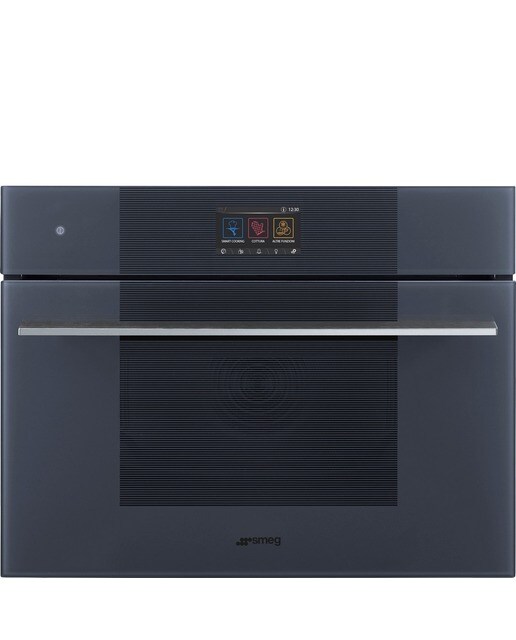 Forno Galileo Steam100 Pro Smeg Linea SO4104S4PG Combinado com Vaporeira de 41 Litros - Neptune Grey 1