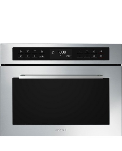 Forno Combinado com Micro-ondas Smeg Selezione SF4400MCX1 de 44 Litros - Aço Inox Inox-1