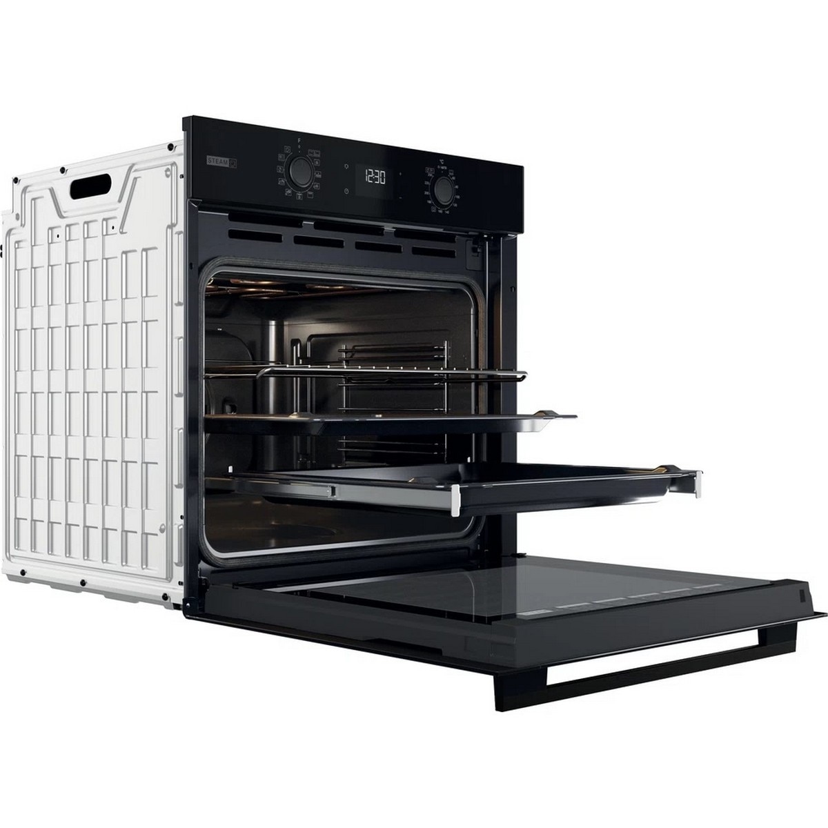 Forno Elétrico Whirlpool OMSK58RU1SB Função Cook3 Pirolítico e Hidrolítico de 71 Litros - Preto Preto-4