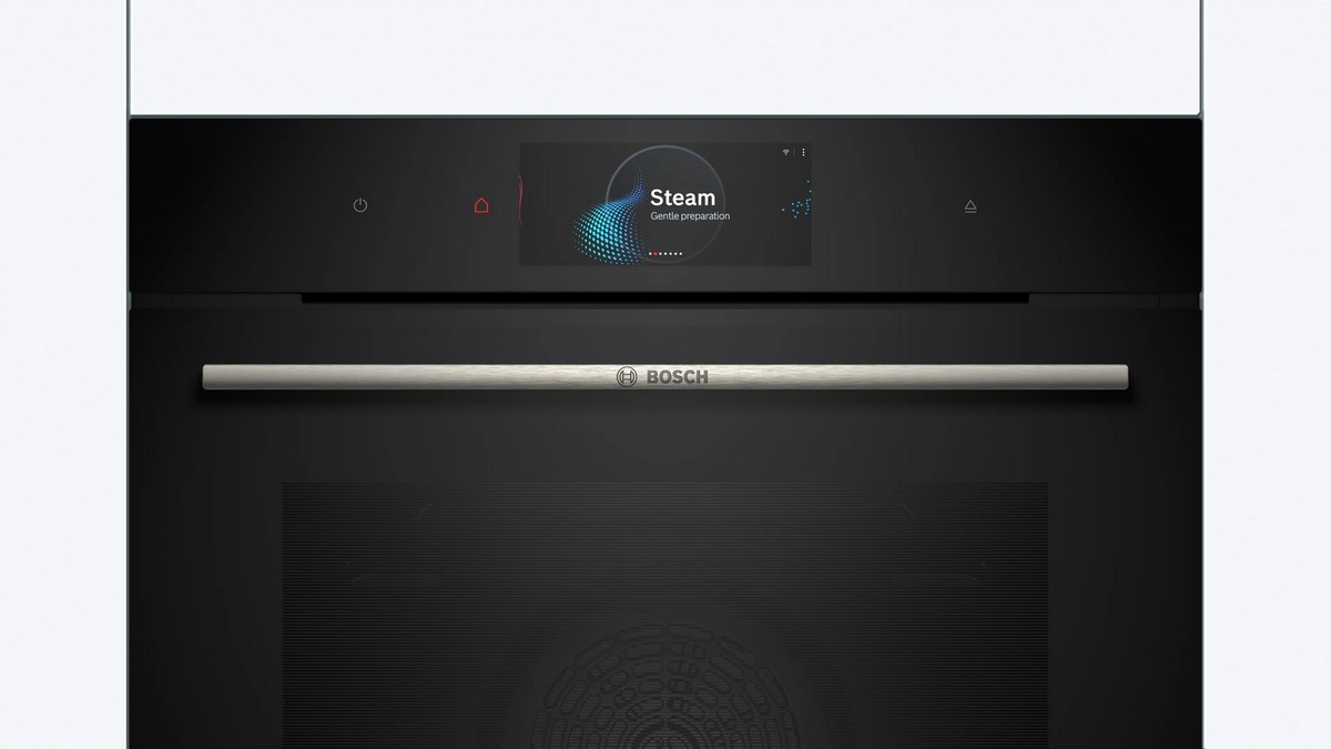 Forno Multifunções Bosch Serie 8 HRG7784B1 AddedSteam, Função a Vapor, Pirolítico e Hidrolítico de 71 Litros - Preto Preto-2