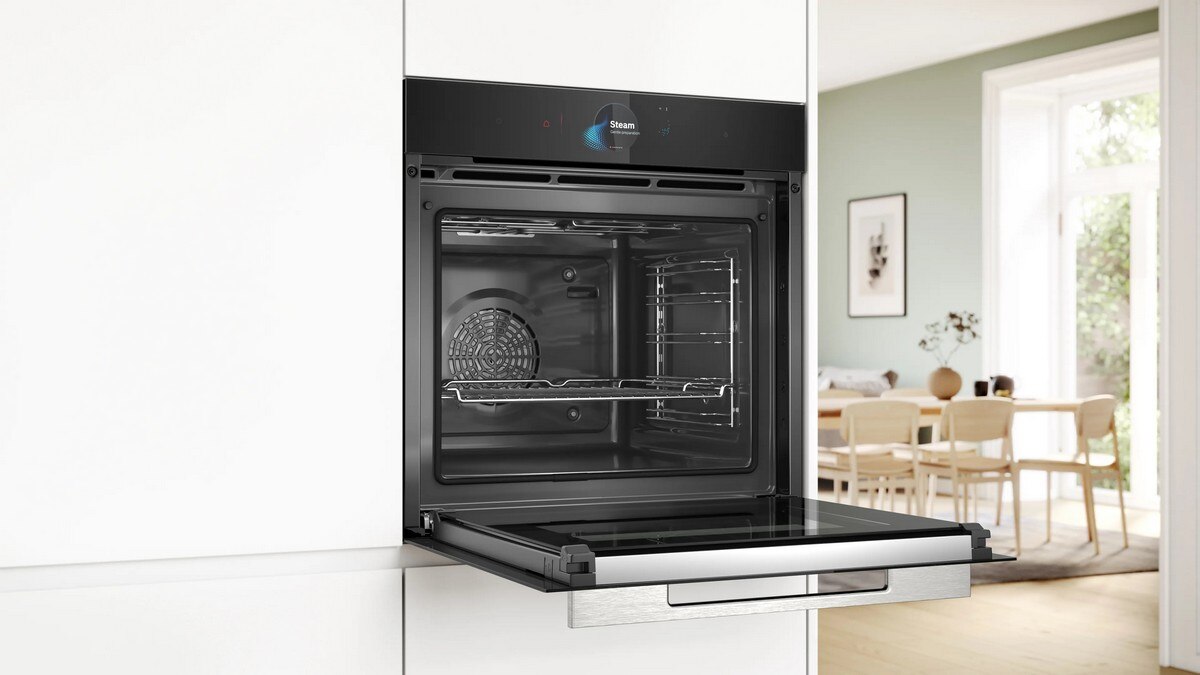 Forno Multifunções Bosch Serie 8 HRG7784B1 AddedSteam, Função a Vapor, Pirolítico e Hidrolítico de 71 Litros - Preto Preto-4