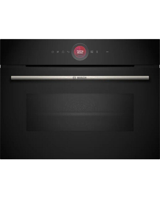 Forno Compacto com Micro-ondas Encastrável Bosch Serie 8 CMG7241B1 Hidrolítico e de 45 Litros - Preto Preto-1