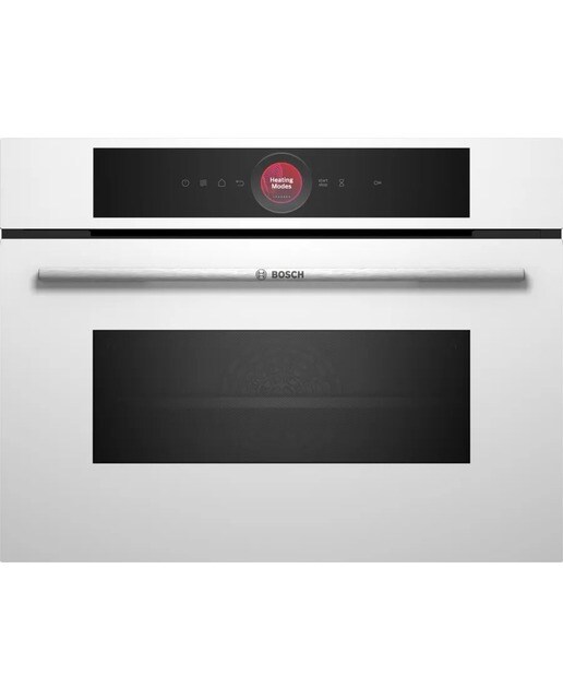 Forno Compacto com Micro-ondas Encastrável Bosch Serie 8 CMG7241W1 Hidrolítico e de 45 Litros - Branco Branco-1