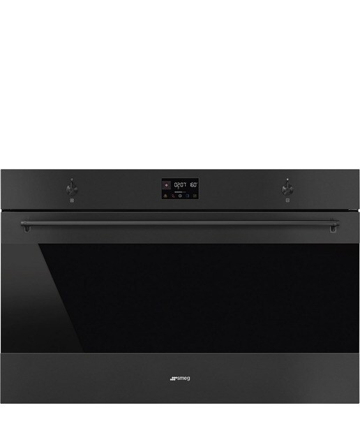 Forno Termoventilado Smeg Classica SFP9302TN Pirolítico e de 115 Litros - Preto Mate Preto mate-1