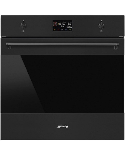 Forno SpeedwaveXL Galileo com Micro-ondas Smeg Classica SO6302M2N VaporClean de 68 Litros - Preto Preto-1