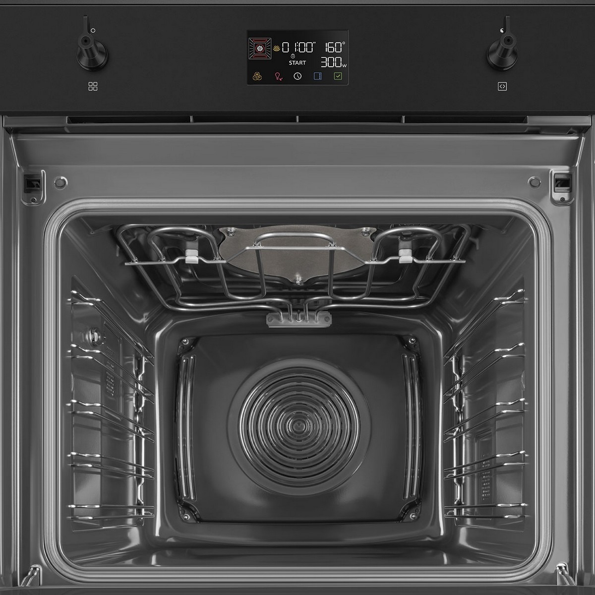 Forno SpeedwaveXL Galileo com Micro-ondas Smeg Classica SO6302M2N VaporClean de 68 Litros - Preto Preto-8